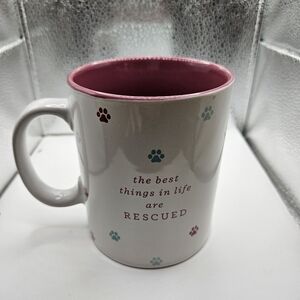 Pet Rescue Adoption Foster Fringe Studio White and Pink Animal Lover's Delight